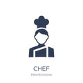 Chef icon. Trendy flat vector Chef icon on white background from Royalty Free Stock Photo