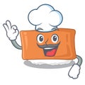 Chef inari sushi in the cartoon shape