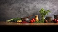 chef kitchen food background