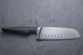 Chef knife on rock table Royalty Free Stock Photo