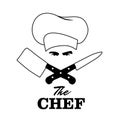 Chef and Knives set. Good for logo.