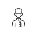 Chef line icon