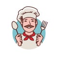 Chef logo. Cooking, restaurant, food symbol