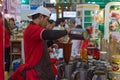 Chef making traditional Thai tea