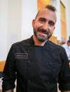 Chef Marc Forgione in American Cut restaurant in Tribeca Royalty Free Stock Photo