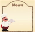 Chef menu illustration