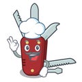 Chef penknife in the a character shape