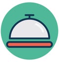 Chef platter, covered food Isolated Vector Icon that can easily Modify or edit Chef platter, covered food Isolated Vector Icon th