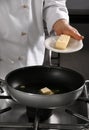 Chef preparing food Royalty Free Stock Photo