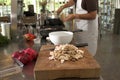 Chef preparing food in the kitchen Royalty Free Stock Photo