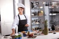 Chef preparing mise en place Royalty Free Stock Photo