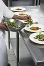 Chef Preparing Salad Royalty Free Stock Photo