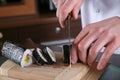 Chef Preparing Sushi-4 Royalty Free Stock Photo