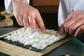 Chef Preparing Sushi-5 Royalty Free Stock Photo