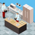 Chef Profession Isometric Composition