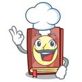 Chef recipe book isolated in the cartoon