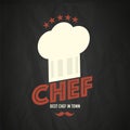 Chef retro style design