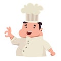 Chef says its perfecto illustration cartoon character