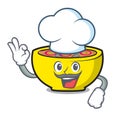 Chef soup union character cartoon