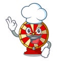 Chef spinning wheel toy isolated the character