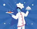 Chef Star illustration character icon design