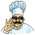 Chef Swag Cartoon Character Design Mascot Illustration Royalty Free Stock Photo