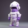 Childlike Purple Space Suit 3d Model