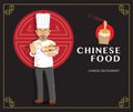 Chef Vector Illustration Design, Professional Chef Chinese Restaurant  Kitchen Royalty Free Stock Photo