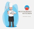 Chef Vector Illustration Design, Professional cooks Restaurant Kitchen