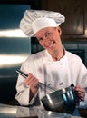 Chef whisking Royalty Free Stock Photo