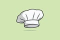 Chef White Hat cartoon vector illustration.