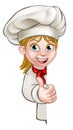 Chef Woman Cartoon Cook Royalty Free Stock Photo