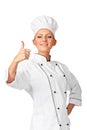 Chef woman - happy thumbs up