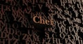 Chef - Wooden 3D rendered letters/message