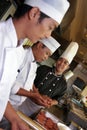 Chef working in the kitchen Royalty Free Stock Photo