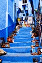 Chefchaouen Blue Medina, Morocco Royalty Free Stock Photo