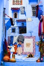 Chefchaouen Blue Medina, Morocco Royalty Free Stock Photo