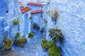 The beautiful blue medina of Chefchaouen, the pearl of Morocco Royalty Free Stock Photo