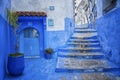 The beautiful blue medina of Chefchaouen, the pearl of Morocco Royalty Free Stock Photo