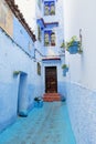 Chefchaouen street Royalty Free Stock Photo