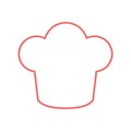 Chefs hat line style icon vector design