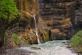 Chegem mountain river with a cascade of waterfalls Royalty Free Stock Photo