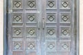 Detail of metal doors on the Lewis County Courthouse in Chehalis, Washington, USA