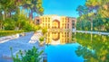 Chehel Sotoun Palace and its reflection, Isfahan, Iran