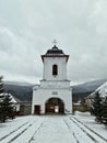 Cheia Monastery in wintertime Royalty Free Stock Photo