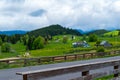 Cheile Gradistei, Fundata, Romania - May 25, 2019: Beautiful landscape scenery of Cheile Gradistei, Fundata, Brasov, Romania
