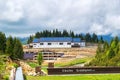 Cheile Gradistei, Fundata, Romania - May 25, 2019: HDR image of Cheile Gradistei sports resort, Fundata, Brasov, Romania