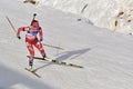 Cheile Gradistei, Roamania - January 30: Unknown competitor in IBU Youth&Junior World Championships Biathlon Royalty Free Stock Photo