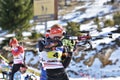 Cheile Gradistei, Roamania - January 30: Unknown competitor in IBU Youth&Junior World Championships Biathlon Royalty Free Stock Photo