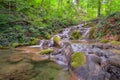 Cheile Nerei - Beusnita. Caras. Romania. Summer in wild Romanian river and forest. Long exposure